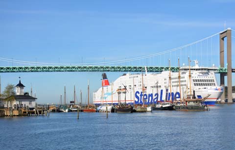 Die Ankunft der Stena Line aus Kiel